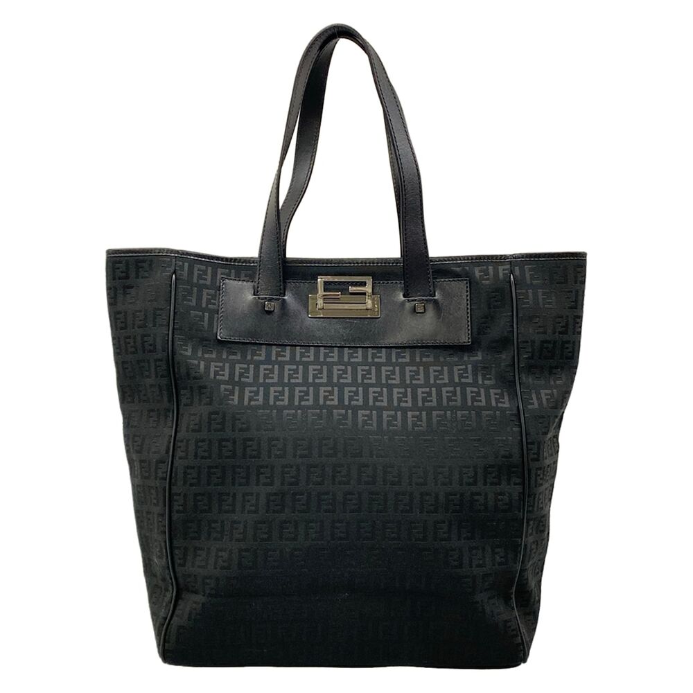 Fendi Zucchino Tote Bag 8BH181 Jacquard Leather
